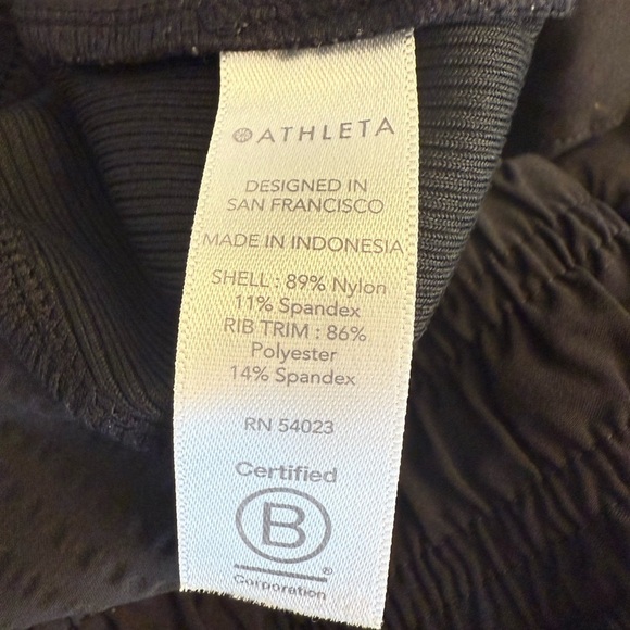 Athleta Textured Brooklyn Jogger Black Size 6 - Picture 8 of 12